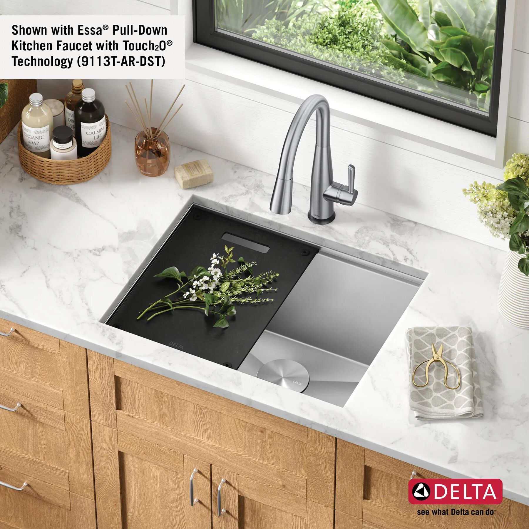 24&rdquo; Workstation Undermount Single Bowl 16 Gauge Stainless Steel Laundry Utility Kitchen Sink with WorkFlow&trade; Ledge and Accessories